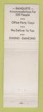 Matchbook Cover - Shikari Lounge South Gate MI WORN