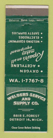 Matchbook Cover - Welders Service and Supply Detroit MI