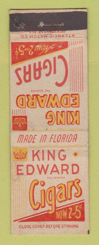 Matchbook Cover - King Edward Cigars WEAR