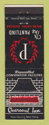 Matchbook Cover - Pantlind Hotel Grand Rapids MI Charcoal Inn