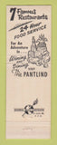 Matchbook Cover - Pantlind Hotel Grand Rapids MI Charcoal Inn