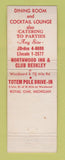 Matchbook Cover - Northwood Inn Hund's Royal Oak MI WEAR