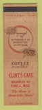 Matchbook Cover - Clint's Cafe Tunica MS