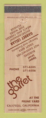 Matchbook Cover - The Garret Restaurant Campbell CA