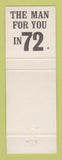 Matchbook Cover - Ralph Ostling State Rep Election MI? 1972