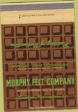 Matchbook Cover - Murphy Felt Hat Lansdale PA WEAR 40 Strike
