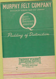 Matchbook Cover - Murphy Felt Hat Lansdale PA WEAR 40 Strike