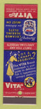 Matchbook Cover - Vita Creamed Herring Filets girlie food