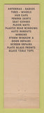 Matchbook Cover - Al's Glass Auto Supply Lincoln Park Wayne MI