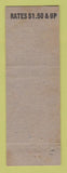 Matchbook Cover - New Ute Hotel Hotel Yellowstone Pocatello ID WORN WRITING