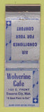 Matchbook Cover - Wolverine Cafe Traverse City MI WEAR