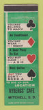 Matchbook Cover - Rybergs' Cafe Mitchell SD