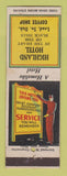 Matchbook Cover - Highland Hotel Lead SD bellhop
