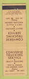 Matchbook Cover - Converse Trucking Service Los Angeles CA Portland OR