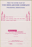 Matchbook Cover - Bird Archer Comp Philadelphia PA 40 Strike