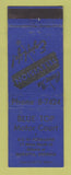 Matchbook Cover - Blue Top Motor Court Marietta GA WEAR