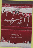 Matchbook Cover - Terry Hunt Health System no town 40 Strike