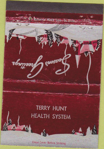 Matchbook Cover - Terry Hunt Health System no town 40 Strike
