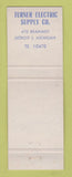 Matchbook Cover - Turner Electric Supply Detroit MI Christmas