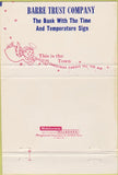 Matchbook Cover - Barre Trust Bank PA Christmas 40 Strike