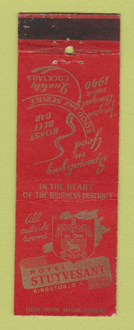 Matchbook Cover - Hotel Stuyvesant Kingston NY WEAR