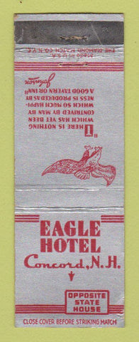 Matchbook Cover - Eagle Hotel Concord NH WEAR