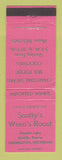 Matchbook Cover - Scotty's Wren's Roost Ludington MI