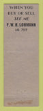 Matchbook Cover - Holly Hills Real Estate St Louis MO