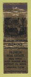 Matchbook Cover - Franklin Real Estate Detroit MI WEAR