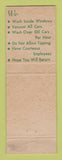 Matchbook Cover - Faris Car Wash Highland Park MI