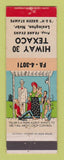 Matchbook Cover - Hiway 30 Texaco oil gas Lexington NE hillbilly