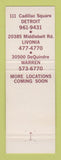 Matchbook Cover - Rams Horn Restaurant Detroit Livonia Warren MI