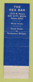 Matchbook Cover - The Rex Bay City MI