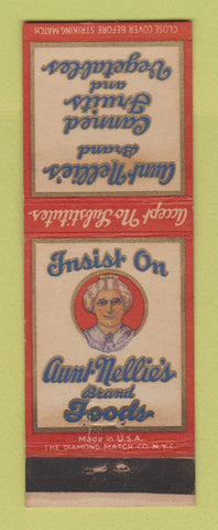 Matchbook Cover - Aunt Nellie's Canned Fruits Vegetables WEAR