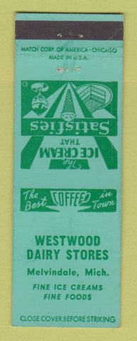 Matchbook Cover - Westwood Dairy Stores Melvindale MI