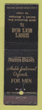 Matchbook Cover - Nunn Bush Men's Shoes Schon's Detroit MI
