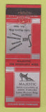 Matchbook Cover - Majestic Shoe Cleaning Shine Detroit MI WEAR