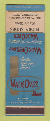 Matchbook Cover - Wal Over Shoes Flory Men's Shop Cheyenne WY