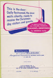 Matchbook Cover - Universal Match Christmas Salesman Sample 40 Strike