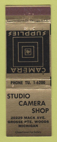 Matchbook Cover - Studio Camera Shop Grosse Pointe Woods MI