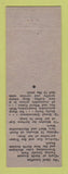 Matchbook Cover - Plaza Hotel Chicago IL