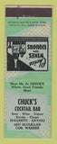 Matchbook Cover - Chuck's Cocktail Bar Detroit MI ADVANCE