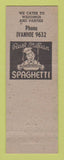 Matchbook Cover - Chuck's Cocktail Bar Detroit MI ADVANCE