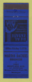 Matchbook Cover - Martha Bachers Real Estate Grosse Pointe Park MI