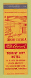 Matchbook Cover - Tourist City Motel Winchester VA