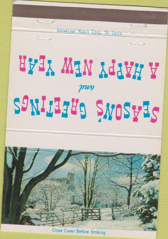 Matchbook Cover - Bank Of Buchanan VA Christmas 40 Strike