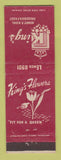 Matchbook Cover - King's Flowers Detroit MI