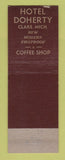 Matchbook Cover - The Doherty Hotel Clare MI WEAR