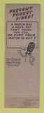 Matchbook Cover - Powers Lumber & Supply Detroit MI Prevent Forest Fires