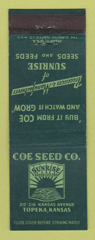 Matchbook Cover - Coe Seed Feed Topeka KS